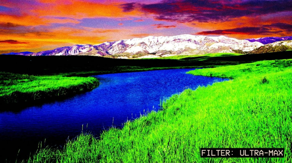 overedited photo example too much saturation contrast