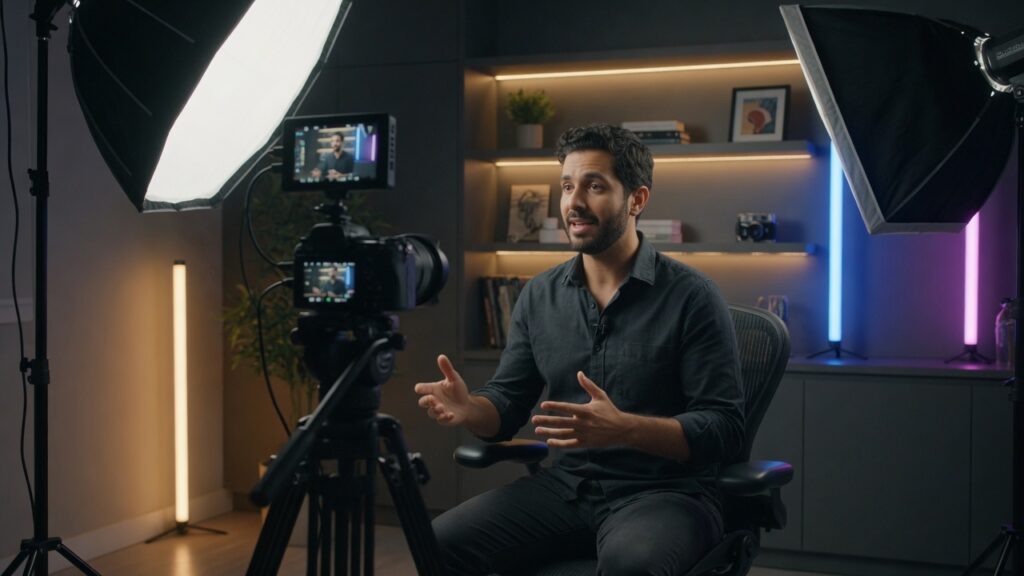 youtube video lighting setup for professional video quality