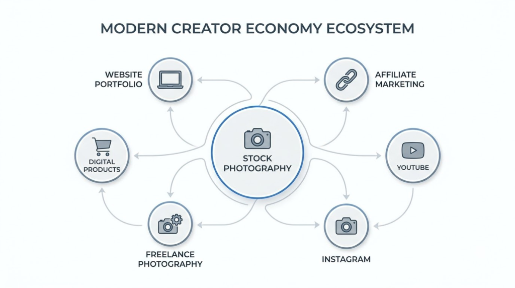 creator business income ecosystem diagram