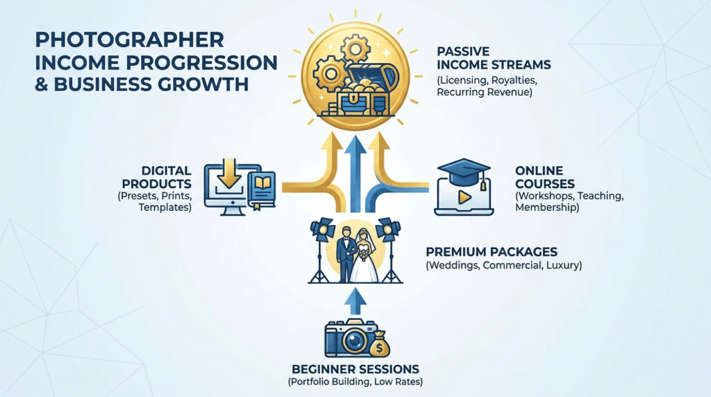 photography business growth income ladder